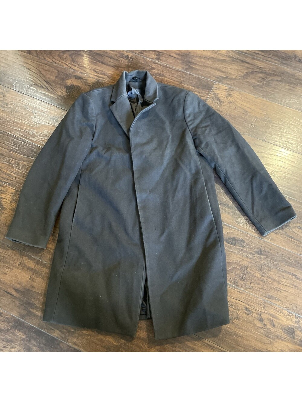 Theory Brown Delancey Virgin Wool Cashmere Blend Coat Men’s XL
